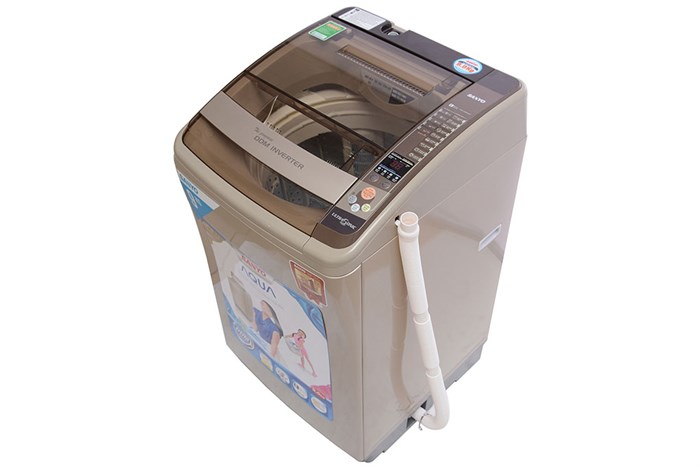 Máy giặt Sanyo 9kg ASW-DQ900ZT Màu Vàng đồng