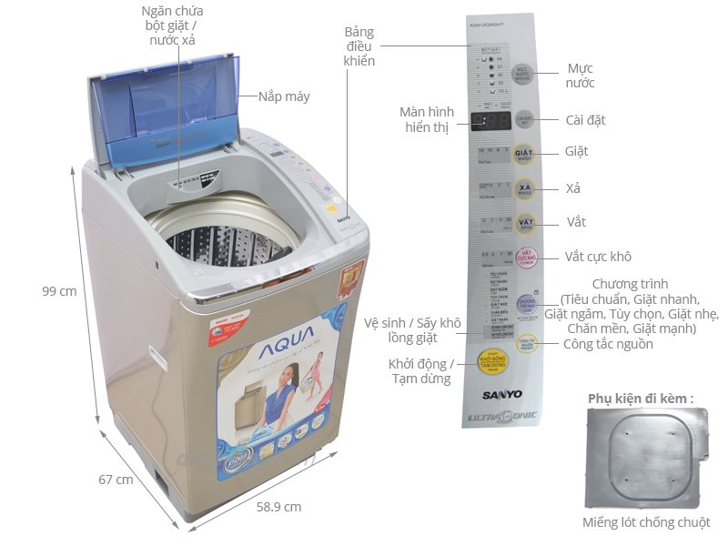 Máy giặt Sanyo 9 Kg