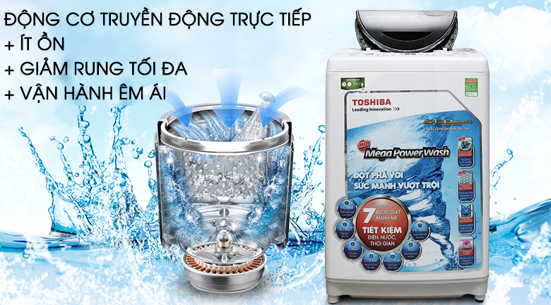 Máy giặt Toshiba Inverter 12kg AW-DC1300WV