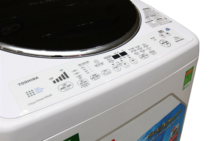 Máy giặt Toshiba Inverter 12kg AW-DC1300WV Màu Trắng