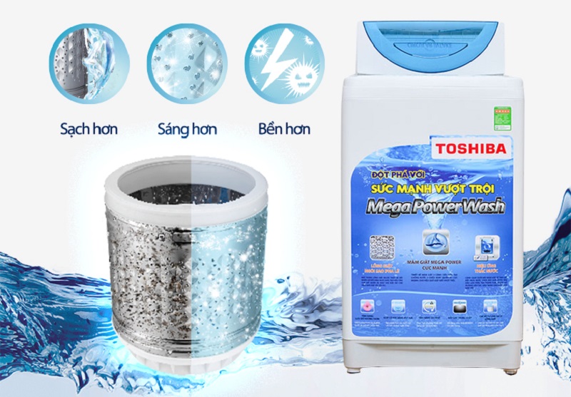 Với khả năng làm sạch và khô lồng giặt sau các chu trình giặt, máy giặt Toshiba AW-E920LV sẽ giúp gia đình bạn tiết kiệm được thời gian vệ sinh máy giặt