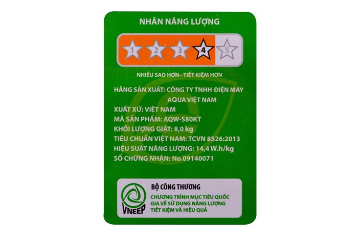 Máy giặt AQUA 8kg AQW-S80KT