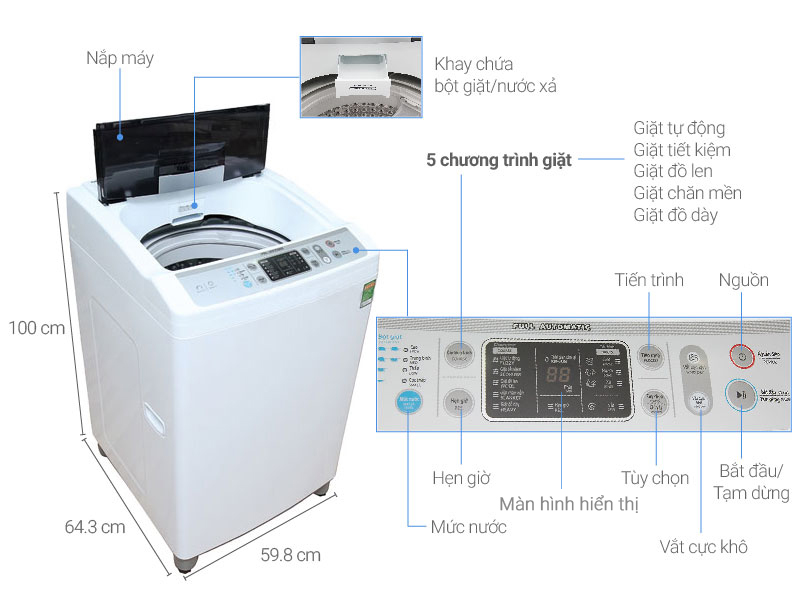 Máy giặt Sharp 10kg ES-S1000EV