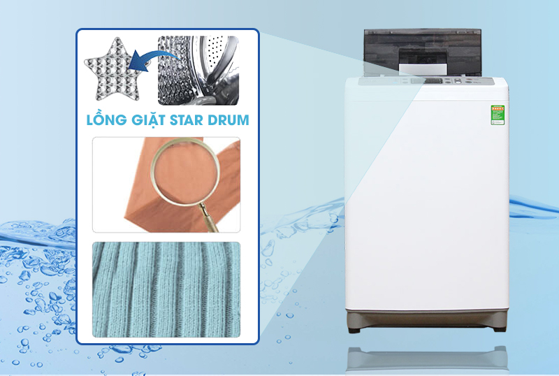 Lồng giặt Star Drum giảm sờn vải khi giặt