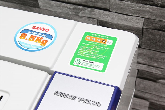 Máy giặt Sanyo 8.5 kg ASW-S85ZT