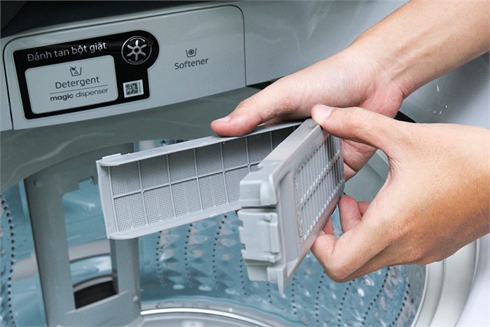 Máy giặt Samsung 10 kg WA10J5710SG/SV Màu Xám