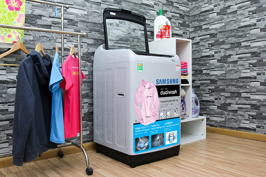 Máy giặt Samsung 10 kg WA10J5710SG/SV Màu Xám