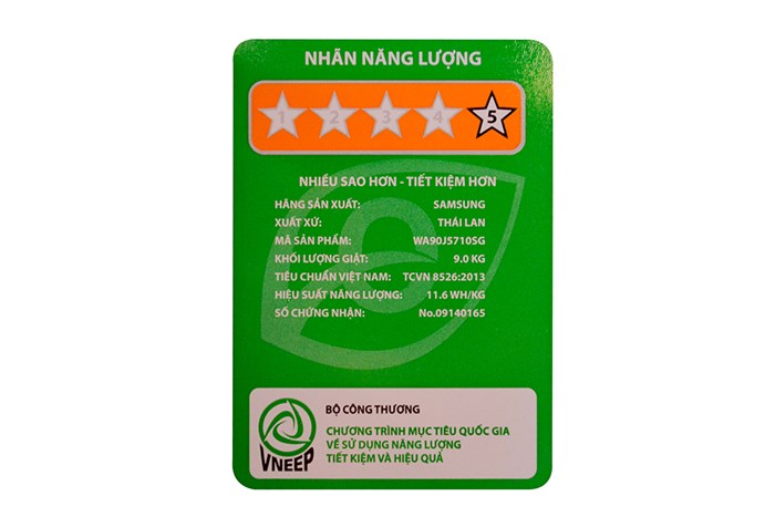 Máy giặt Samsung 9 kg WA90J5710SG/SV Màu Xám