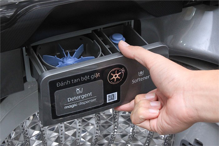 Máy giặt Samsung Inverter 14 Kg WA14J6750SP/SV Màu Inox