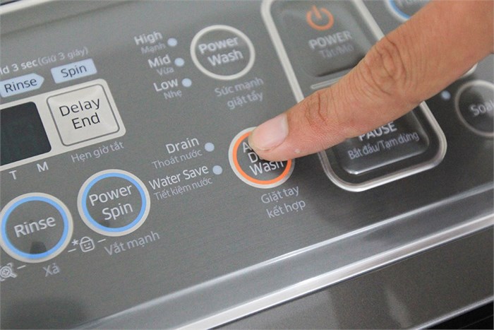 Máy giặt Samsung Inverter 14 Kg WA14J6750SP/SV Màu Inox