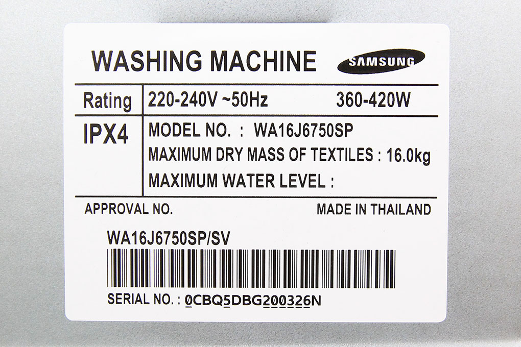 Máy giặt Samsung Inverter 16 kg WA16J6750SP/SV - 21