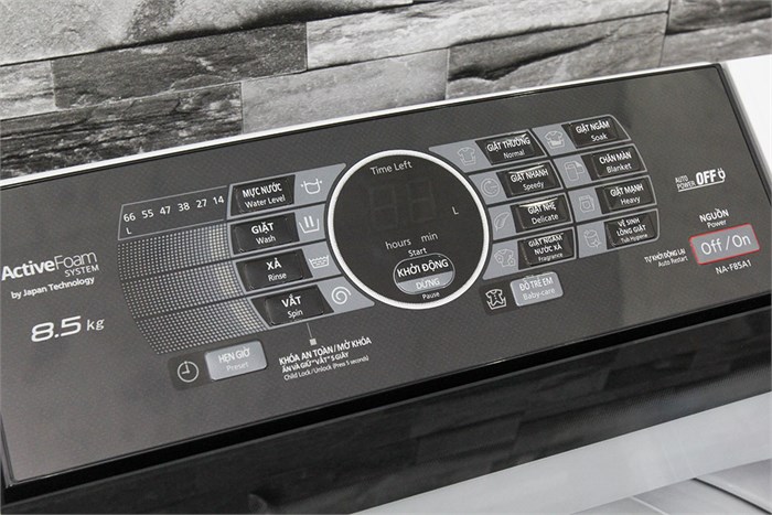 Máy giặt Panasonic 8.5 kg NA-F85A1WRV Màu Trắng - Đen