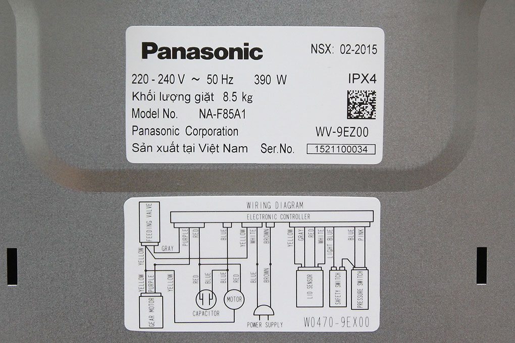Máy giặt Panasonic 8.5 kg NA-F85A1WRV - 18