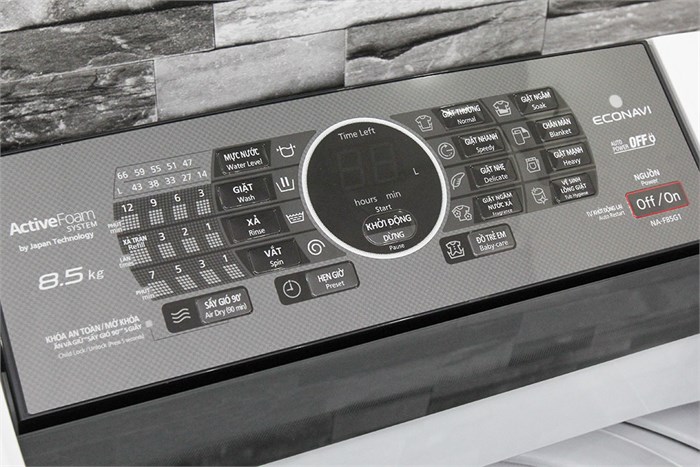 Máy giặt Panasonic NA-F85G1WRV 8.5 Kg Màu Trắng - Đen