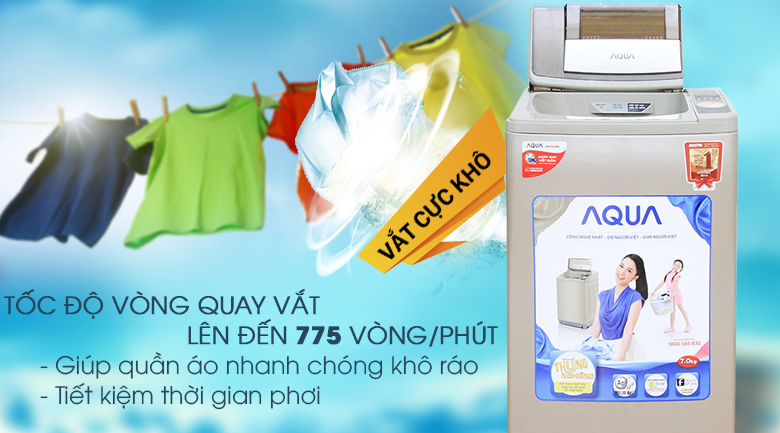 Máy giặt Aqua 7 Kg AQW-U700Z1T