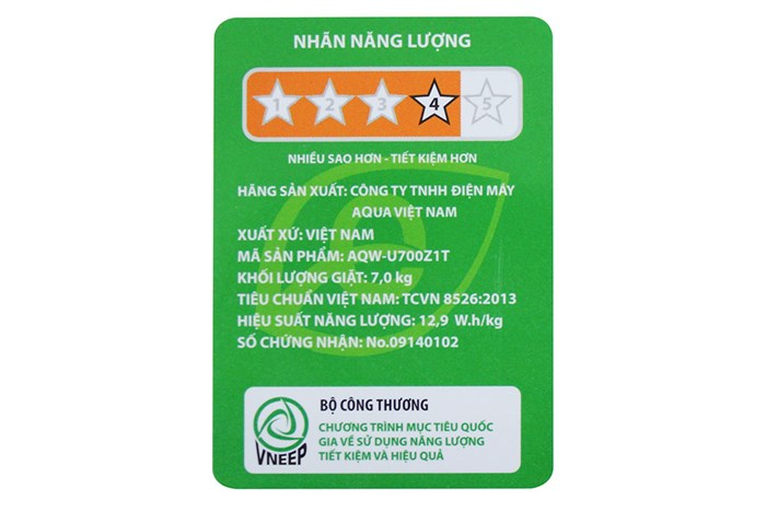 Máy giặt Aqua 7 Kg AQW-U700Z1T