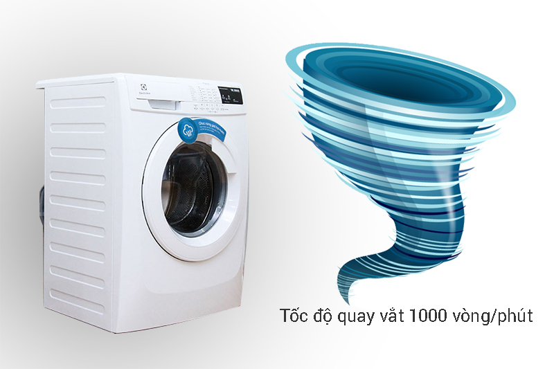 Tốc độ quay vắt đến 1000 vòng/ phút