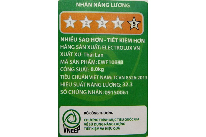 Máy giặt Electrolux 8 kg EWF10843 Màu Trắng