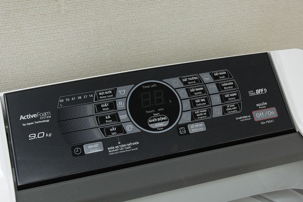 Máy giặt Panasonic 9 kg NA-F90A1WRV Màu Trắng