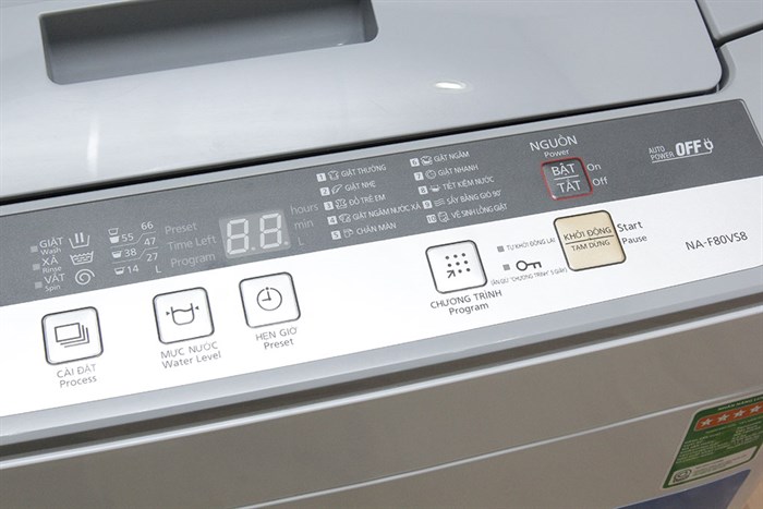 Máy giặt Panasonic 8 kg NA-F80VS8HRV Màu Trắng