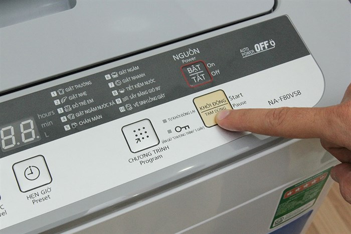 Máy giặt Panasonic 8 kg NA-F80VS8HRV Màu Trắng