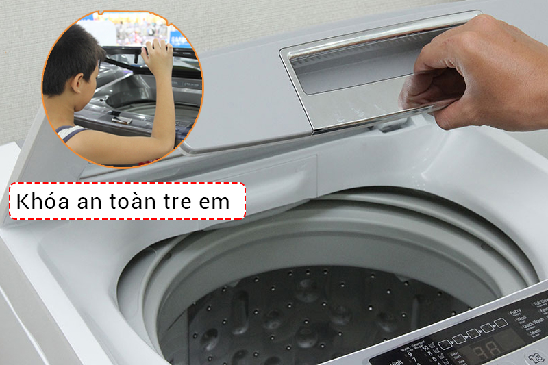 LG WF-S7519BW an toàn với trẻ em