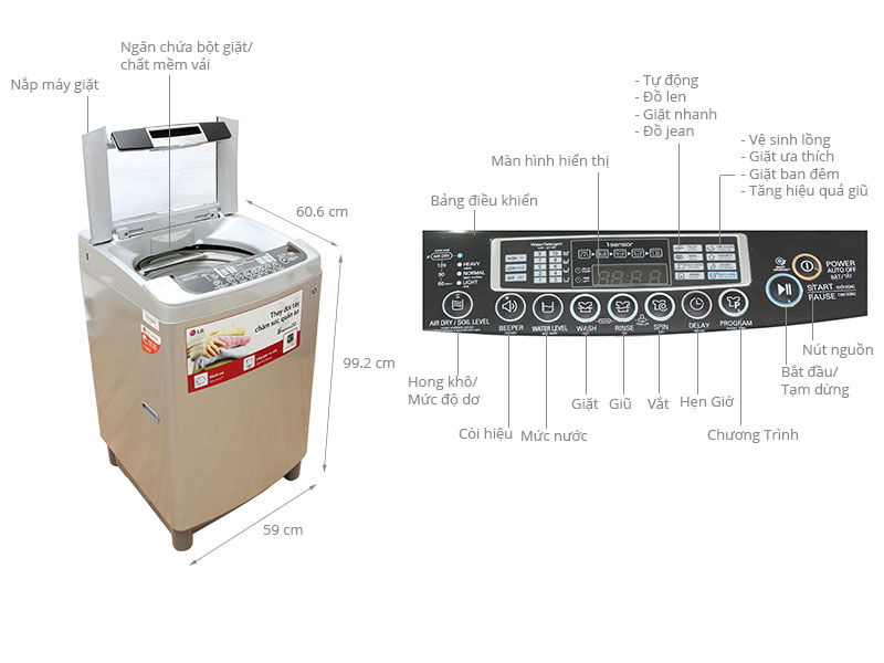 Máy giặt LG WF-D1017DDD 10 kg