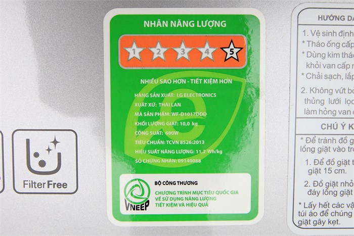 Máy giặt LG WF-D1017DDD 10 kg