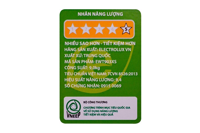 Máy giặt Electrolux 9 kg EWT903XS