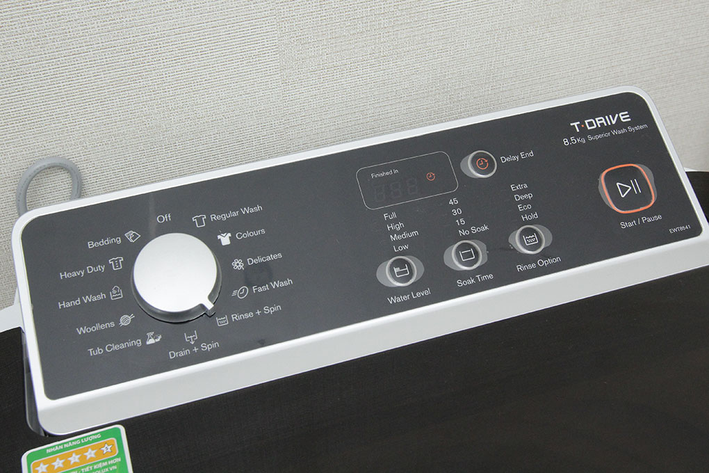 Máy giặt Electrolux 8.5 kg EWT8541 Màu Trắng