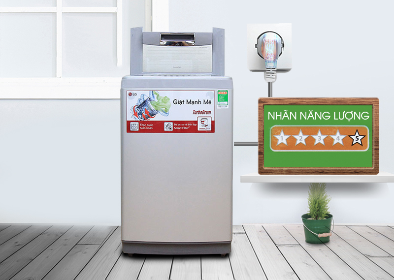Với máy giặt LG WF-S8519DB, bạn sẽ được tiết kiệm một khoản chi phí nho nhỏ nhờ khả năng giảm hao phí điện năng từ nó Với máy giặt LG WF-S8519DB, bạn sẽ được tiết kiệm một khoản chi phí nho nhỏ nhờ khả năng giảm hao phí điện năng từ nó