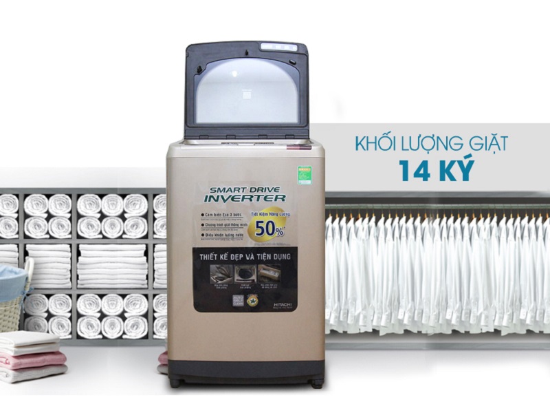 Thiết kế hiện đại của máy giặt Hitachi SF-140XTV hứa hẹn sẽ đem đến cho nội thất căn nhà bạn sự sang trọng và đẳng cấp Thiết kế hiện đại của máy giặt Hitachi SF-140XTV hứa hẹn sẽ đem đến cho nội thất căn nhà bạn sự sang trọng và đẳng cấp