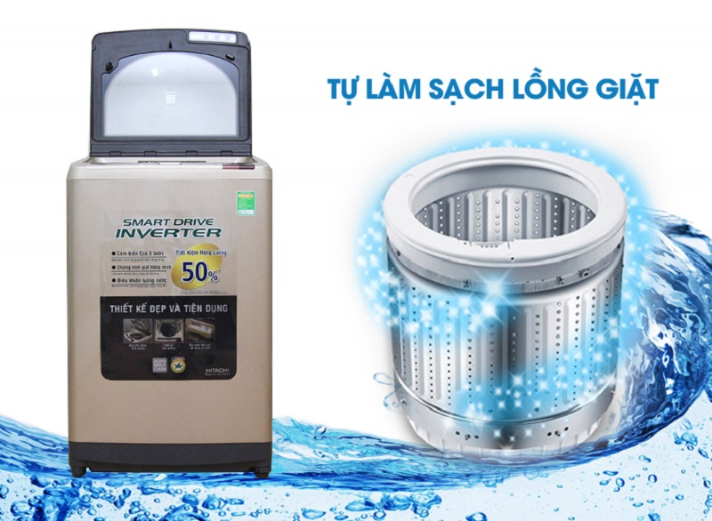 Máy giặt Hitachi SF-140XTV sở hữu công nghệ Auto Self Clean tự làm sạch lồng giặt Máy giặt Hitachi SF-140XTV sở hữu công nghệ Auto Self Clean tự làm sạch lồng giặt