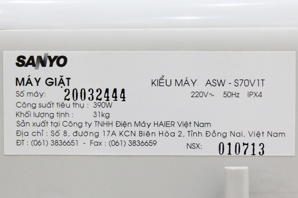 Máy giặt Sanyo 7 kg ASW-S70V1T (H) - 14