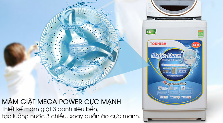 Máy giặt Toshiba 9.5 kg ME1050GV (WD)