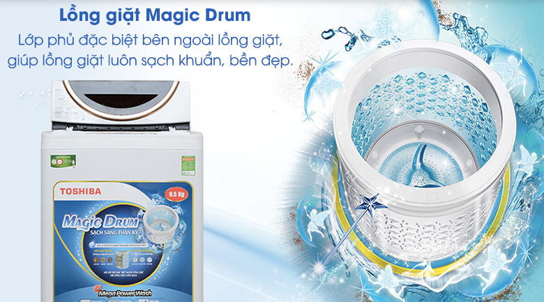 Máy giặt Toshiba 9.5 kg ME1050GV (WD)