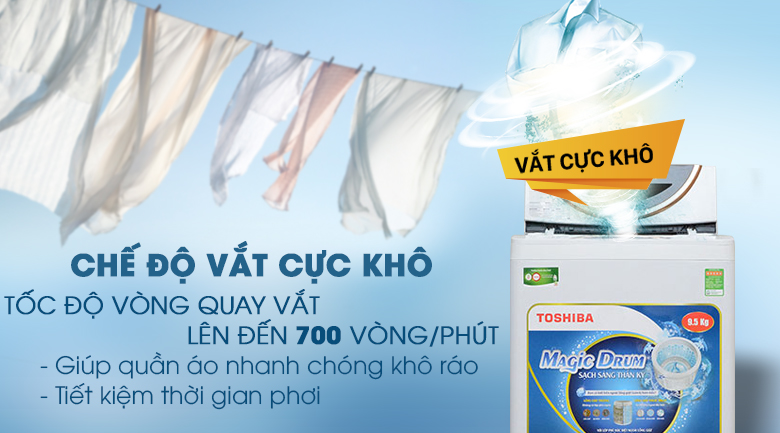 Máy giặt Toshiba 9.5 kg ME1050GV (WD)