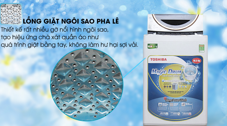 Máy giặt Toshiba 10.5 kg ME1150GV(WK)