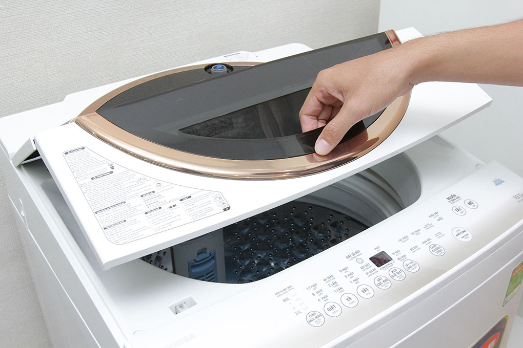 Máy giặt Toshiba 10.5 kg ME1150GV(WK) Màu Trắng - vàng đồng