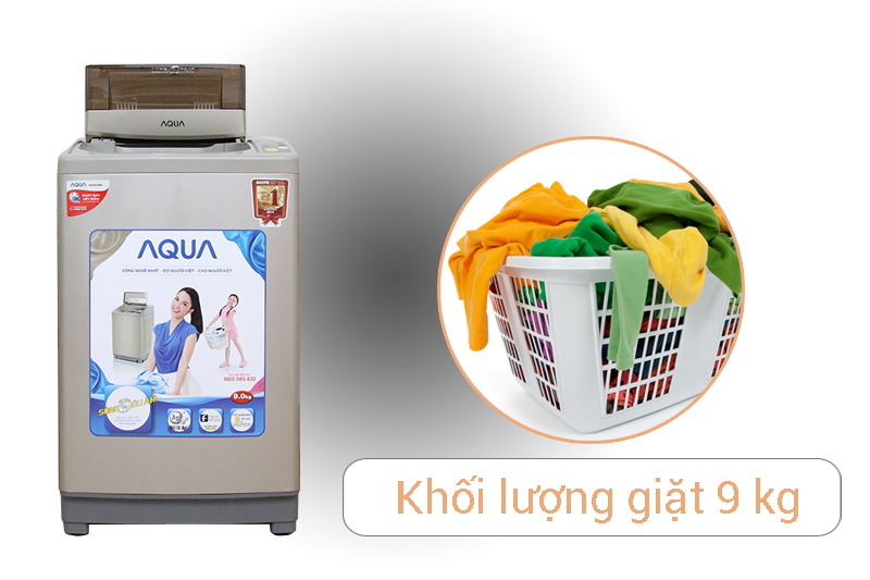 Khối lượng giặt 9.0 kg
