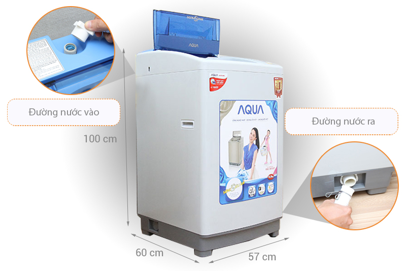 Máy giặt Aqua AQW-U90ZT S