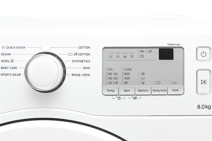 Máy giặt Samsung 8 kg WW80J3283KW/SV Màu Trắng