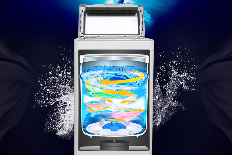 Công nghệ luồng nước Dancing đem đến cho người sử dụng máy giặt Panasonic NA-F70VS7HRV một quá trình giặt hiệu quả