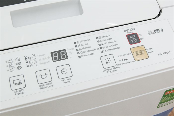 Máy giặt Panasonic 7.6 kg NA-F76VS7WRV Màu Trắng