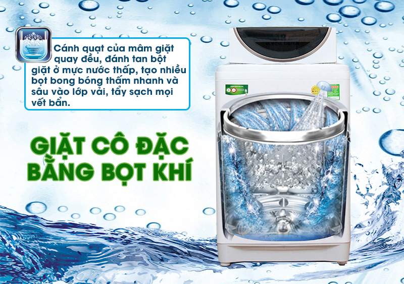 Công nghệ giặt cô đặc bằng bọt khí