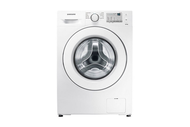 Máy giặt Samsung 7.5 kg WW75J3283KW/SV – Thiết kế chữ nhật vuông vức, xinh xắn.