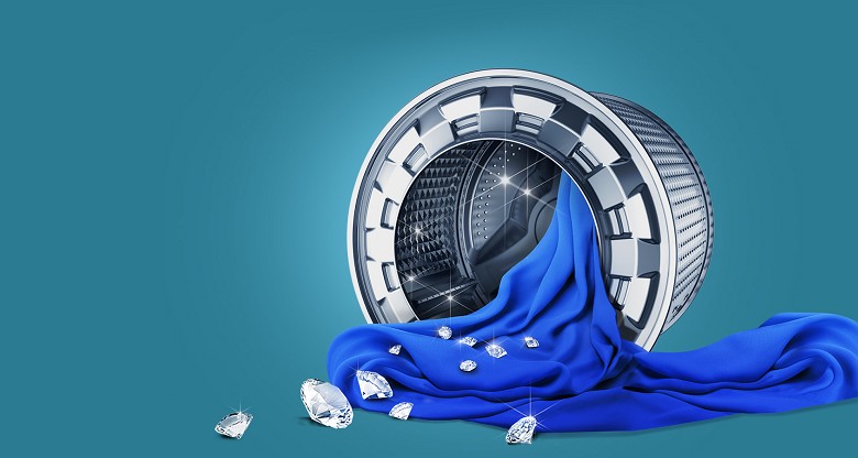 Máy giặt Samsung 7.5 kg WW75J3283KW/SV – Thiết kế lồng giặt kim cương mới lạ