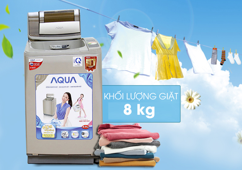 Máy giặt Aqua 8 kg AQW-U800Z2T N