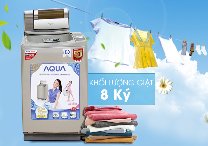 Máy giặt Aqua 8 kg AQW-U800Z2T N