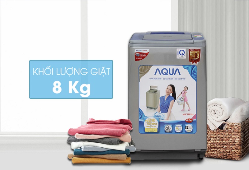 Máy giặt Aqua 8 kg AQW-U800Z2T S